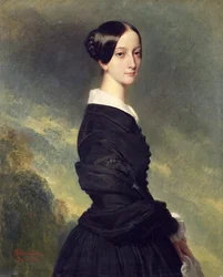 Porträt von Francisca Caroline de Braganca (1824-98) 1844